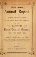 view [Report 1898] / Medical Officer of Health, Louth (Union) R.D.C.