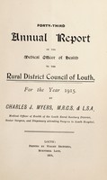 view [Report 1915] / Medical Officer of Health, Louth (Union) R.D.C.