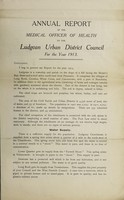 view [Report 1913] / Medical Officer of Health, Ludgvan U.D.C.