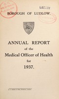 view [Report 1937] / Medical Officer of Health, Ludlow Borough.