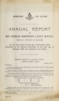 view [Report 1905] / Medical Officer of Health, Luton County Borough.