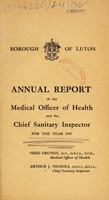 view [Report 1945] / Medical Officer of Health, Luton County Borough.