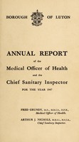 view [Report 1947] / Medical Officer of Health, Luton County Borough.