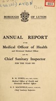 view [Report 1951] / Medical Officer of Health, Luton County Borough.