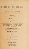 view [Report 1903] / Medical Officer of Health, Lye & Wollescote U.D.C.