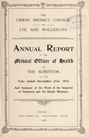 view [Report 1913] / Medical Officer of Health, Lye & Wollescote U.D.C.