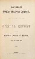 view [Report 1896] / Medical Officer of Health, Lytham U.D.C.