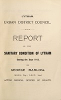 view [Report 1915] / Medical Officer of Health, Lytham U.D.C.