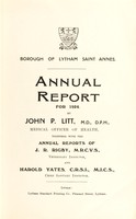 view [Report 1924] / Medical Officer of Health, Lytham St Annes Borough.