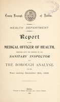 view [Report 1895] / Medical Officer of Health, Halifax County Borough.