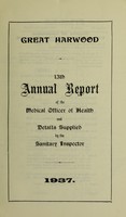 view [Report 1937] / Medical Officer of Health, Great Harwood U.D.C.