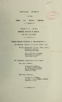 view Report of the Medical Officer of Health for the year 1941 / Honourable Societies of Inner and Middle Temples.