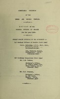 view Report of the Medical Officer of Health for the year 1942 / Honourable Societies of Inner and Middle Temples.