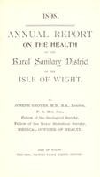 view [Report 1898] / Medical Officer of Health, Isle of Wight R.D.C.