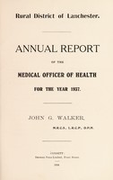 view [Report 1937] / Medical Officer of Health, Lanchester R.D.C.