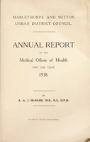 view [Report 1938] / Medical Officer of Health, Mablethorpe & Sutton U.D.C.