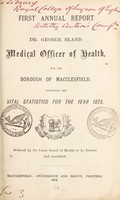 view [Report 1873] / Medical Officer of Health, Macclesfield Borough.