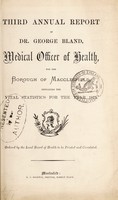 view [Report 1875] / Medical Officer of Health, Macclesfield Borough.