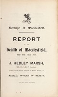 view [Report 1909] / Medical Officer of Health, Macclesfield Borough.