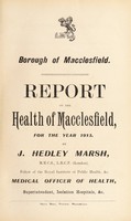 view [Report 1913] / Medical Officer of Health, Macclesfield Borough.