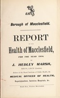 view [Report 1914] / Medical Officer of Health, Macclesfield Borough.