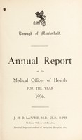 view [Report 1936] / Medical Officer of Health, Macclesfield Borough.