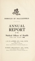 view [Report 1943] / Medical Officer of Health, Macclesfield Borough.