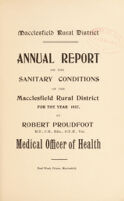 view [Report 1937] / Medical Officer of Health, Macclesfield (Union) R.D.C.