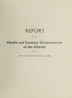 view [Report 1954] / Medical Officer of Health, Macclesfield (Union) R.D.C.