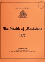 view [Report 1972] / Medical Officer of Health, Maidstone U.D.C. / Borough.