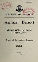 view [Report 1944] / Medical Officer of Health, Maldon Borough.