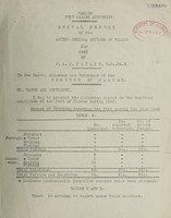 view [Report 1940] / Medical Officer of Health, Maldon Port Health Authority.