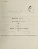 view [Report 1966] / Medical Officer of Health, Maldon Port Health Authority.