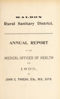 view [Report 1895] / Medical Officer of Health, Maldon R.D.C.