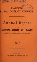 view [Report 1947] / Medical Officer of Health, Maldon R.D.C.