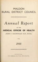 view [Report 1948] / Medical Officer of Health, Maldon R.D.C.