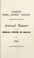 view [Report 1965] / Medical Officer of Health, Maldon R.D.C.