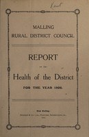 view [Report 1920] / Medical Officer of Health, Malling R.D.C.