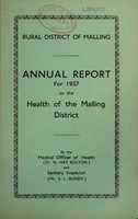 view [Report 1937] / Medical Officer of Health, Malling R.D.C.