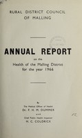 view [Report 1966] / Medical Officer of Health, Malling R.D.C.