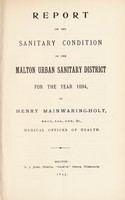 view [Report 1894] / Medical Officer of Health, Malton U.D.C.