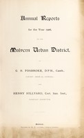 view [Report 1906] / Medical Officer of Health, Malvern U.D.C.