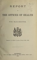 view [Report 1869] / Medical Officer of Health, Manchester City.