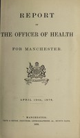 view [Report 1875] / Medical Officer of Health, Manchester City.