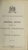 view [Report 1877] / Medical Officer of Health, Manchester City.