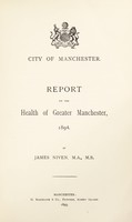 view [Report 1894] / Medical Officer of Health, Manchester City.