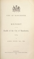 view [Report 1904] / Medical Officer of Health, Manchester City.