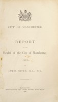 view [Report 1905] / Medical Officer of Health, Manchester City.