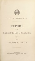 view [Report 1913] / Medical Officer of Health, Manchester City.