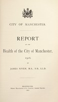 view [Report 1914] / Medical Officer of Health, Manchester City.